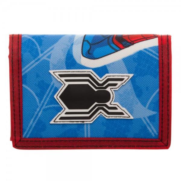 Spiderman Homecoming Tri-Fold Velcro Wallet with Rubber Patch