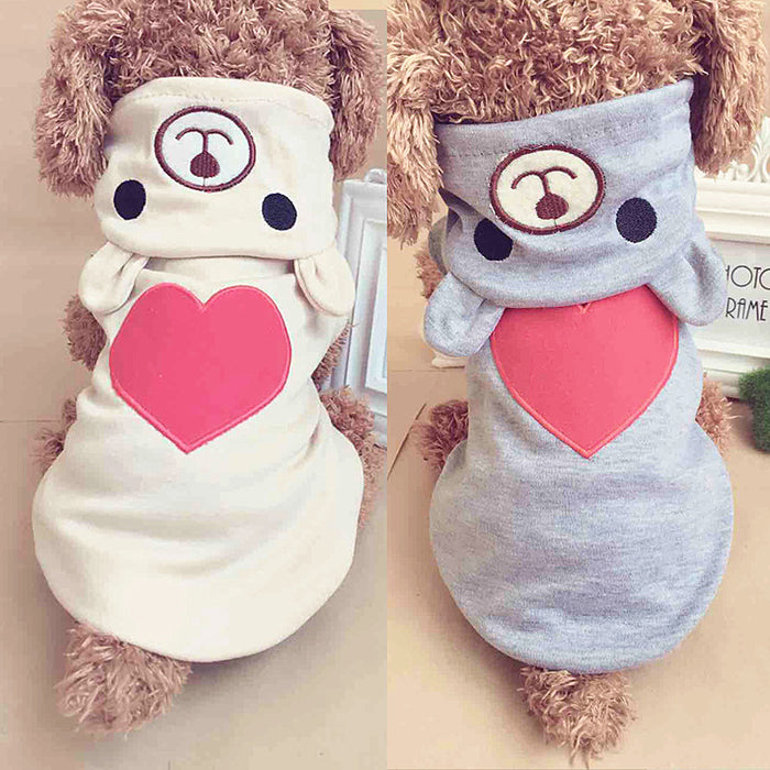 Lovely Dog Hoodie Pajama