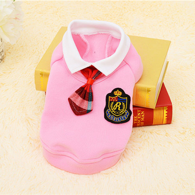 School Style Pet Dog Clothes