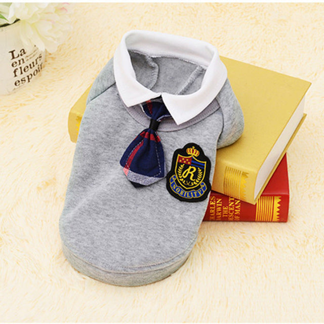 School Style Pet Dog Clothes